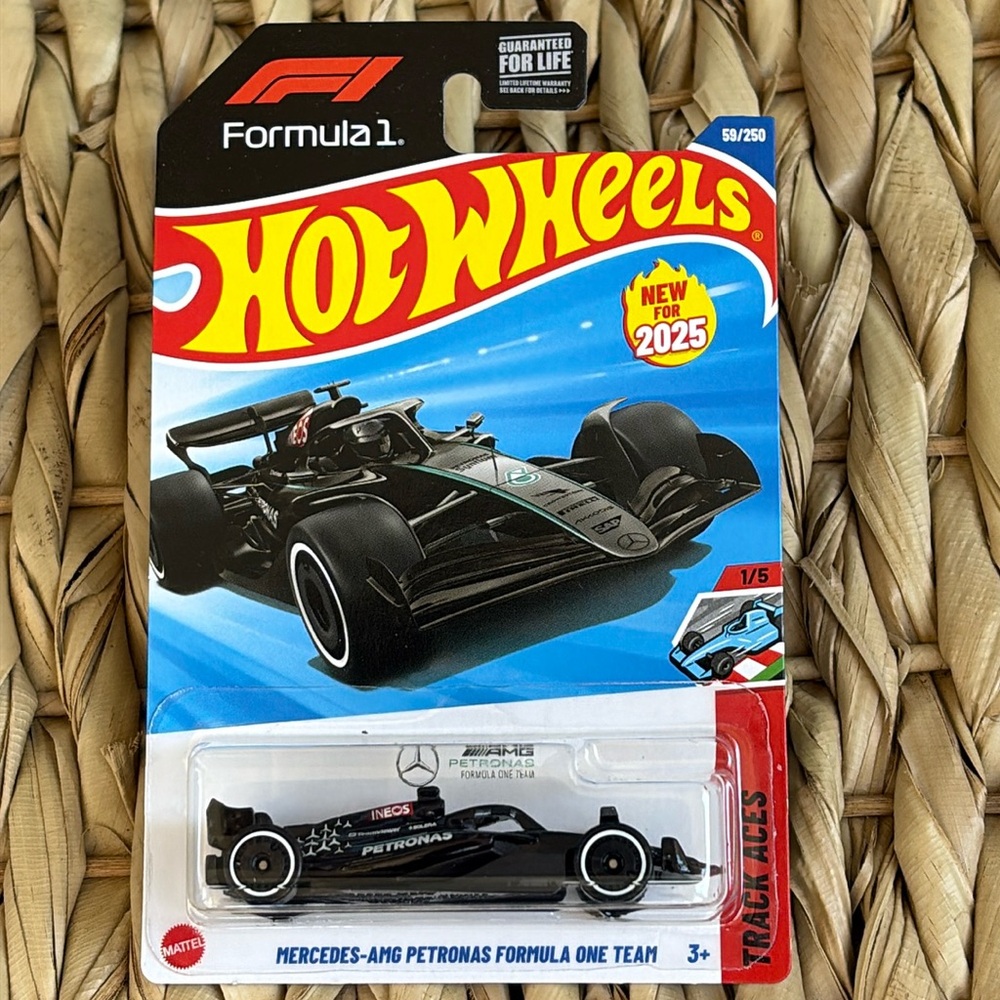 Mercedes AMG Petronas Formula One Team F1 Race Car Hot Wheels New 2025 Formula1